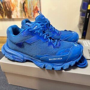 Balenciaga men’s Track.3 Sneaker Blue Size EU 47 US 14